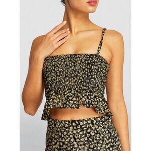 FAITHFULL THE BRAND Damita Smocked Floral Top